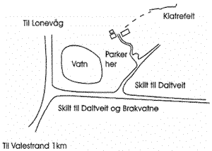 Kart til Sveo og Daltveit